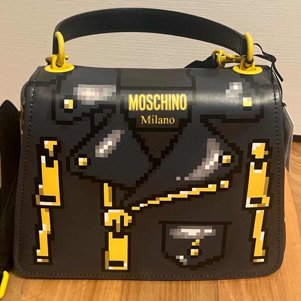 Moschino Sims Pixel Capsule Biker Bag Purse AS IS New With Tag - Picture 2 of 11